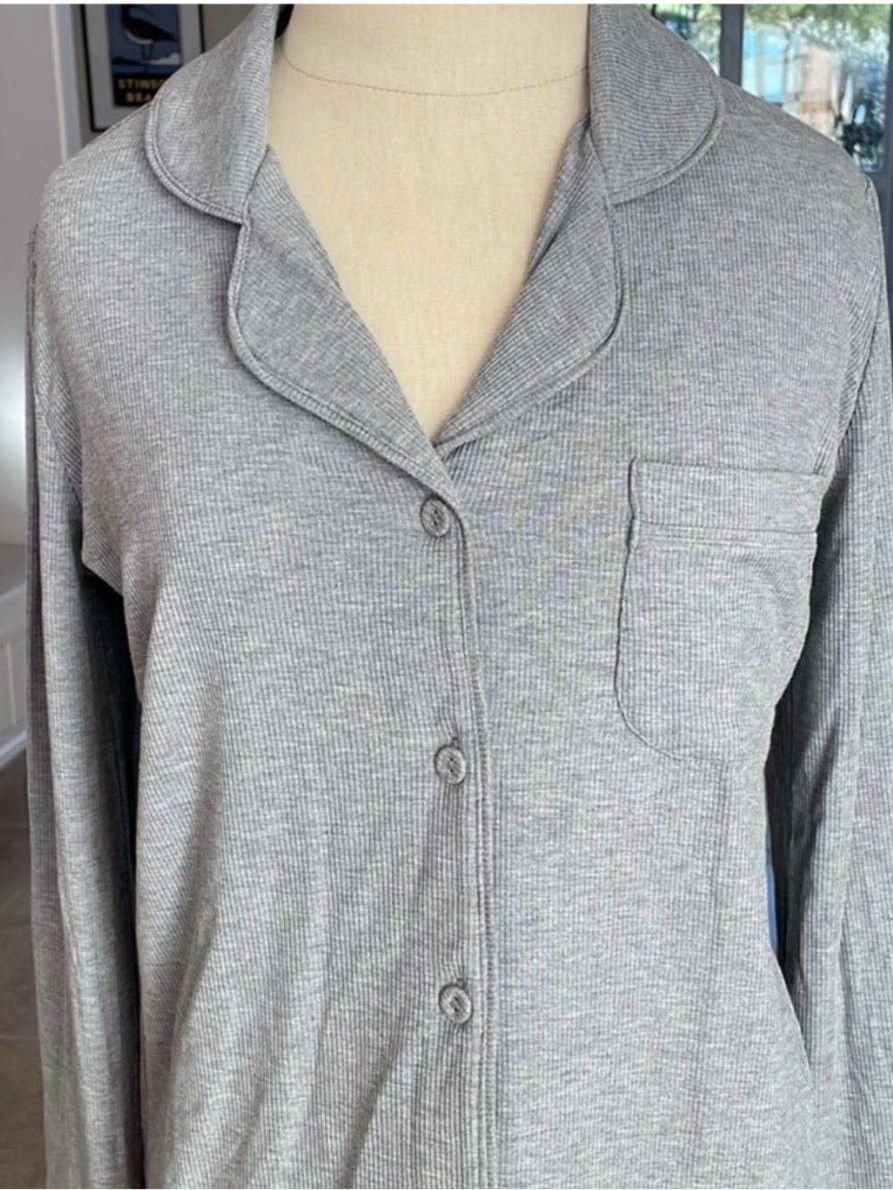 Skims soft lounge pajama top XS